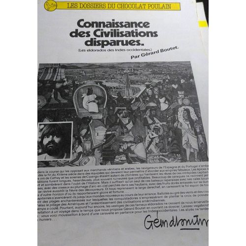 Les Dossiers Du Chocolat Poulain - Connaissance Des Civilisations Disparues - Les Eldorado Des Indes Occidentales - Collecteur Collector Album D'images 24 À Collectionner - Civilisations Amérindiennes