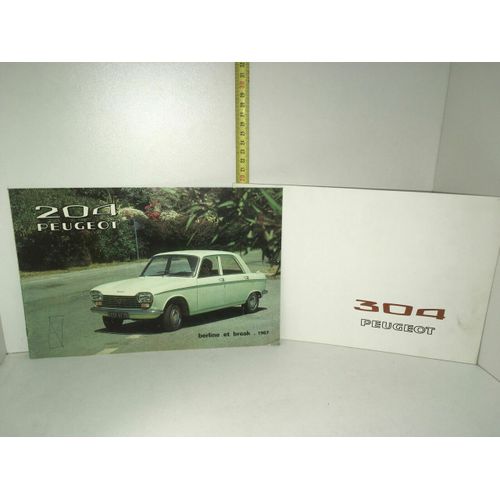 Brochures Peugeot 304 De 1970 Et Peugeot 204 De 1967 Automobiles