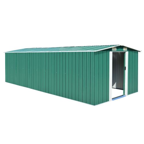 Vidaxl Abri De Jardin 257x580x181 Cm Métal Vert