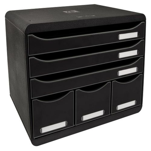Exacompta Store-Box Maxi 6 Tiroirs Iderama Arlequin Noir