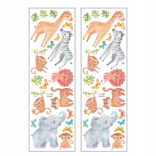 Décorations Pour La Maison Sticker Lion Sticker Mural 2 Feuilles