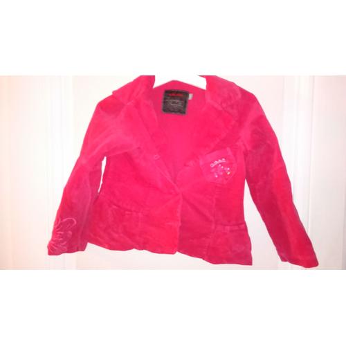 Ensemble Fille Veste Cintrée Fushia 4 Ans + Pantalon Kaki Assorti 5 Ans "Catimini"