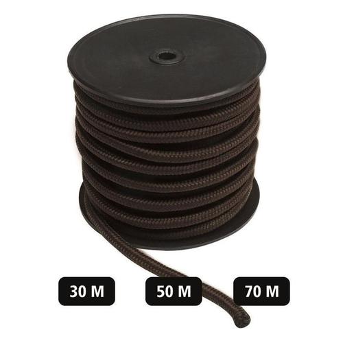Corde Noire Diametre 7 Mm - Longueur 50 M