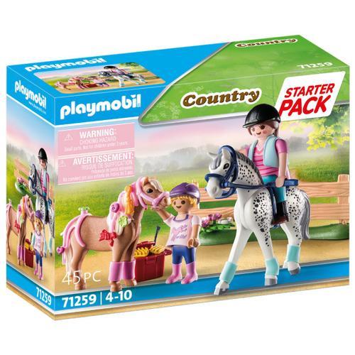 Playmobil Country 71259 - Cavaliers Et Chevaux - Starter Pack