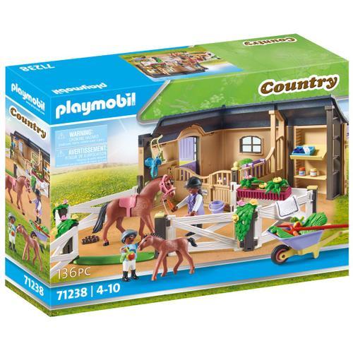 Playmobil Country 71238 - Étable Et Carrière Pour Chevaux