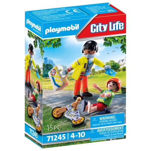 Playmobil City Life 71245 - Secouriste Avec Blessé