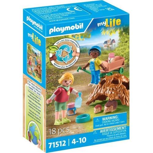 Playmobil My Life 71512 - Enfants Avec Famille De Hérissons