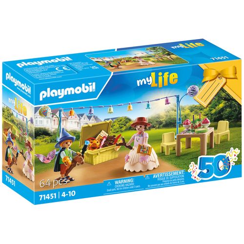 Playmobil My Life 71451 - Enfants Avec Décorations De Fête (Spécial 50 Ans)