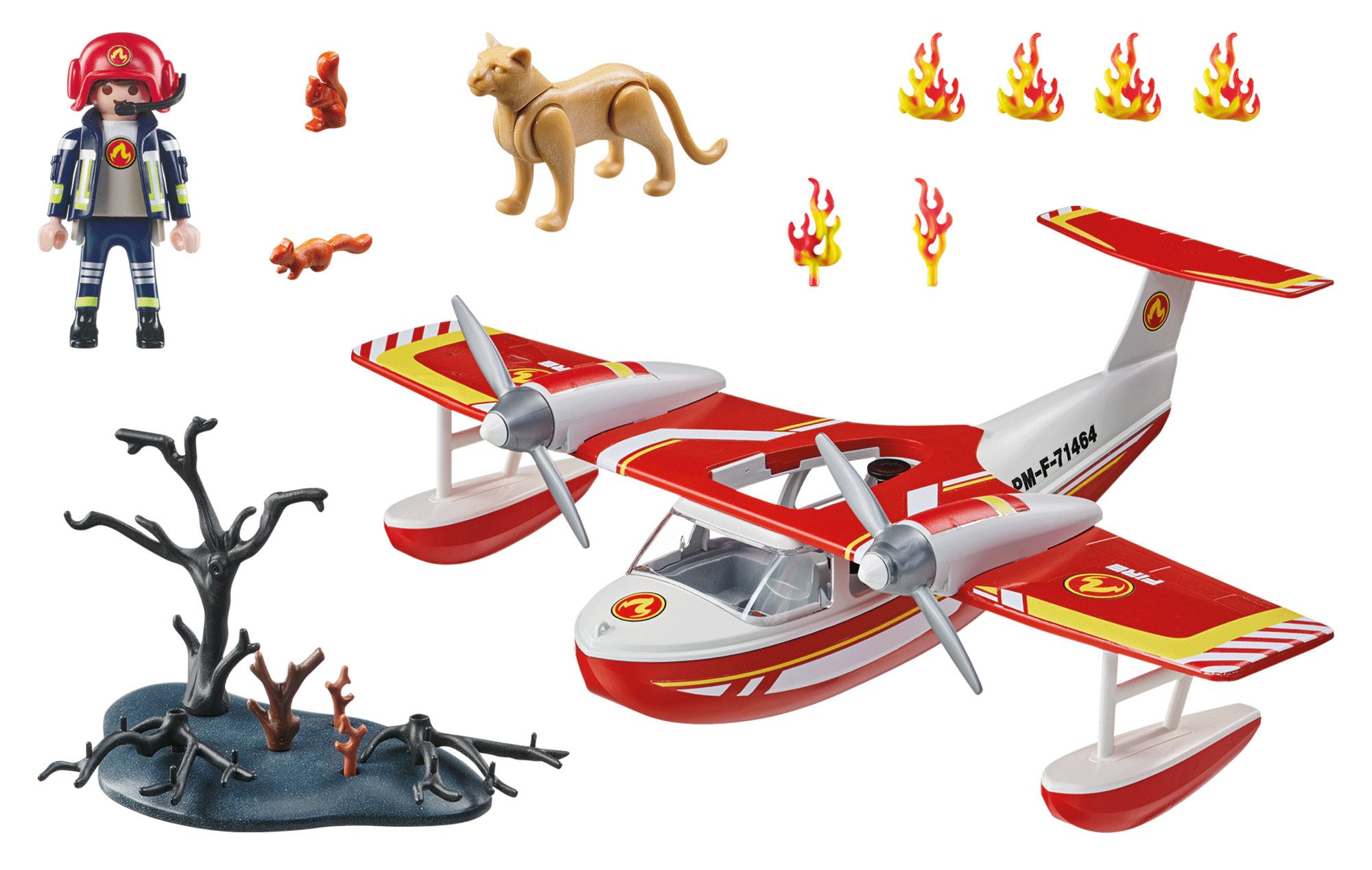 Playmobil Action Heroes 71463 - Hydravion Avec Pompier - 2