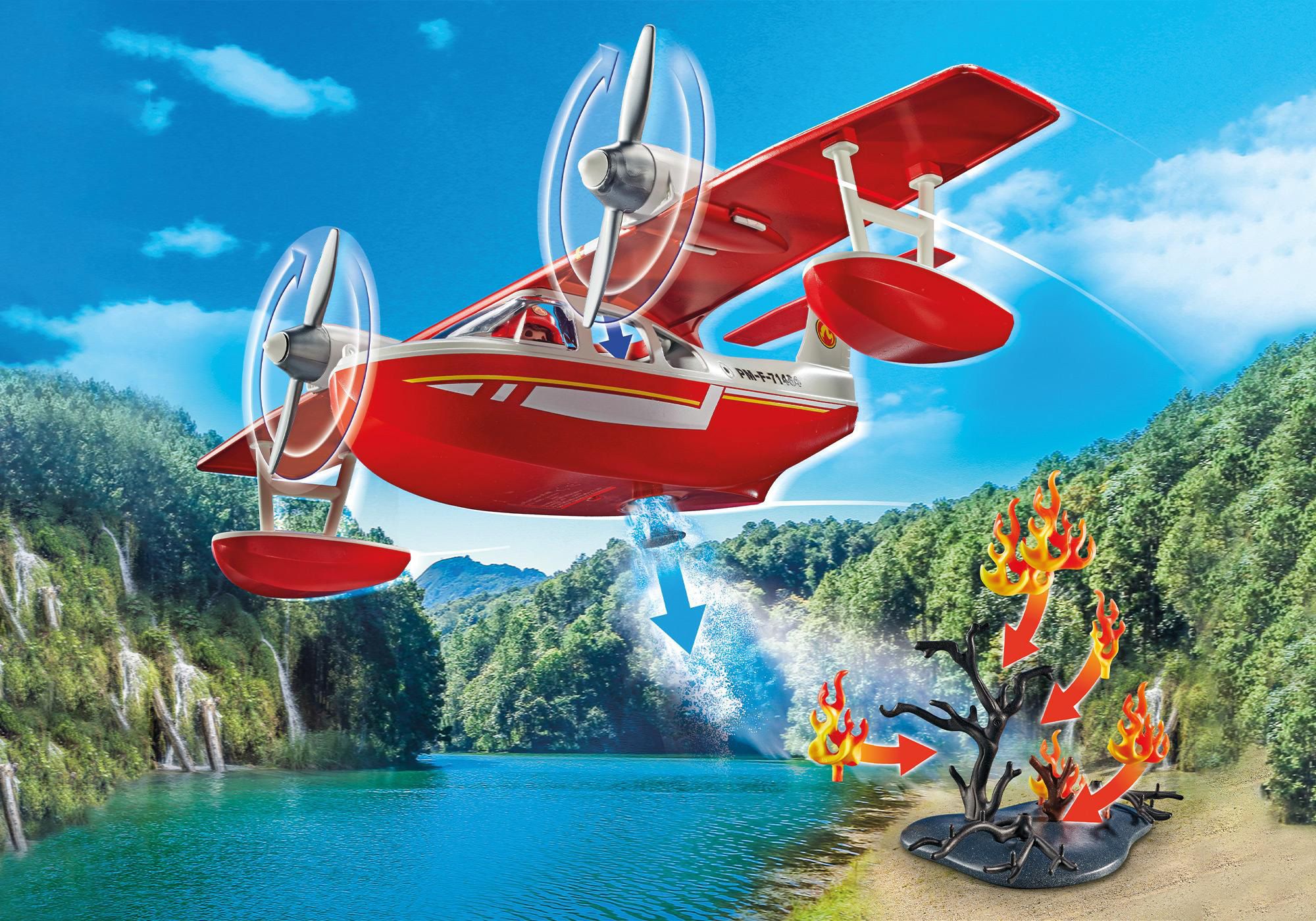 Playmobil Action Heroes 71463 - Hydravion Avec Pompier - 4