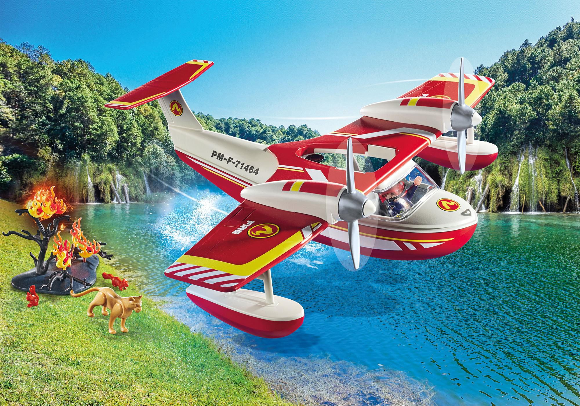 Playmobil Action Heroes 71463 - Hydravion Avec Pompier - 5