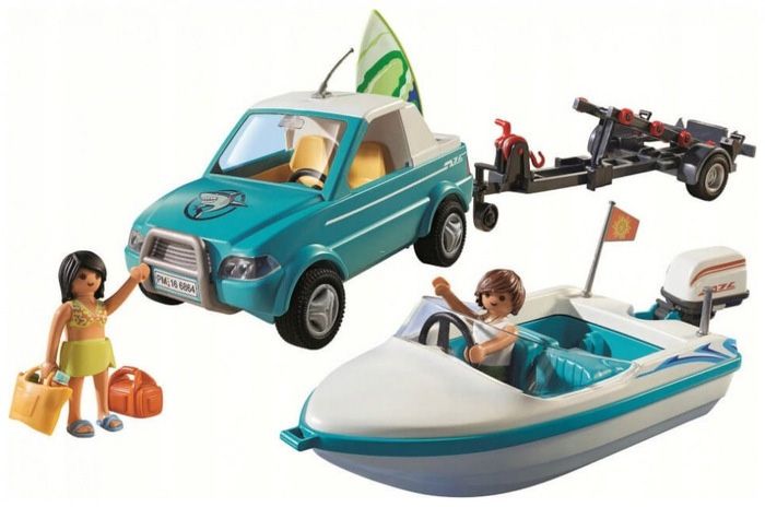 Playmobil Summer Fun 71589 - Voiture Avec Bateau Et Moteur Submersible - 2