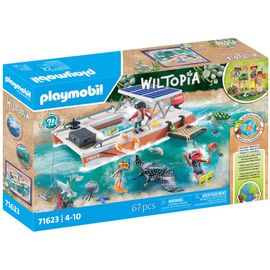 Playmobil Wiltopia 71623 - Bateau De Surveillance Des Récifs Coralliens
