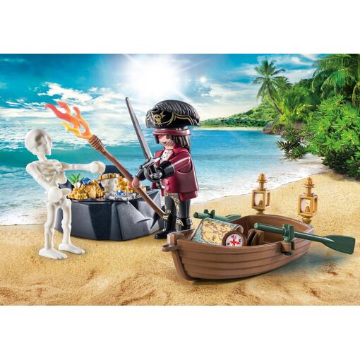 Playmobil Pirates 71254 - Pirate Et Barque - Starter Pack - 2