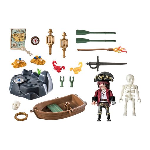 Playmobil Pirates 71254 - Pirate Et Barque - Starter Pack - 3