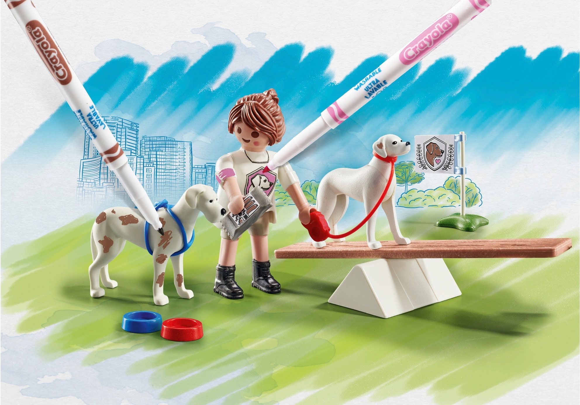 Playmobil Color 71517 - Playmobil Color : Educatrice Avec Chiens - 3