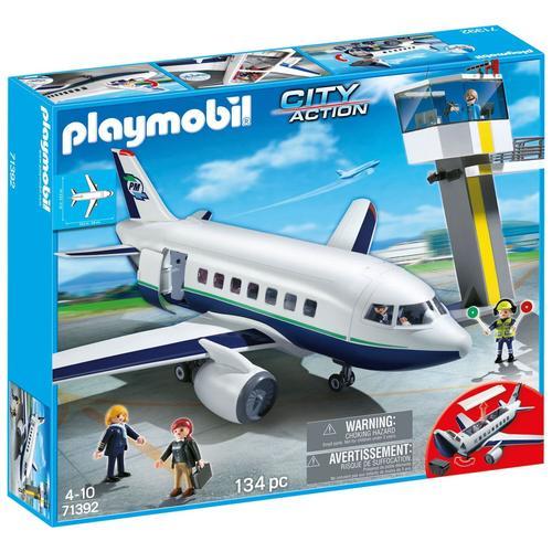 Playmobil City Action 71392 - Avion Et Tour De Contrôle