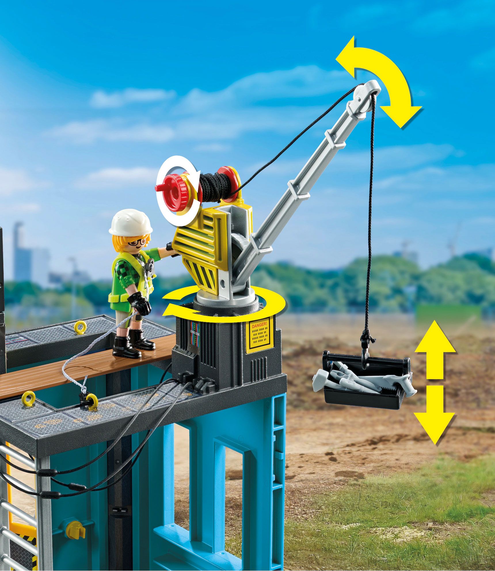 Playmobil Action Heroes 71650 - Ouvriers Et Chantier - Promo Pack - 4