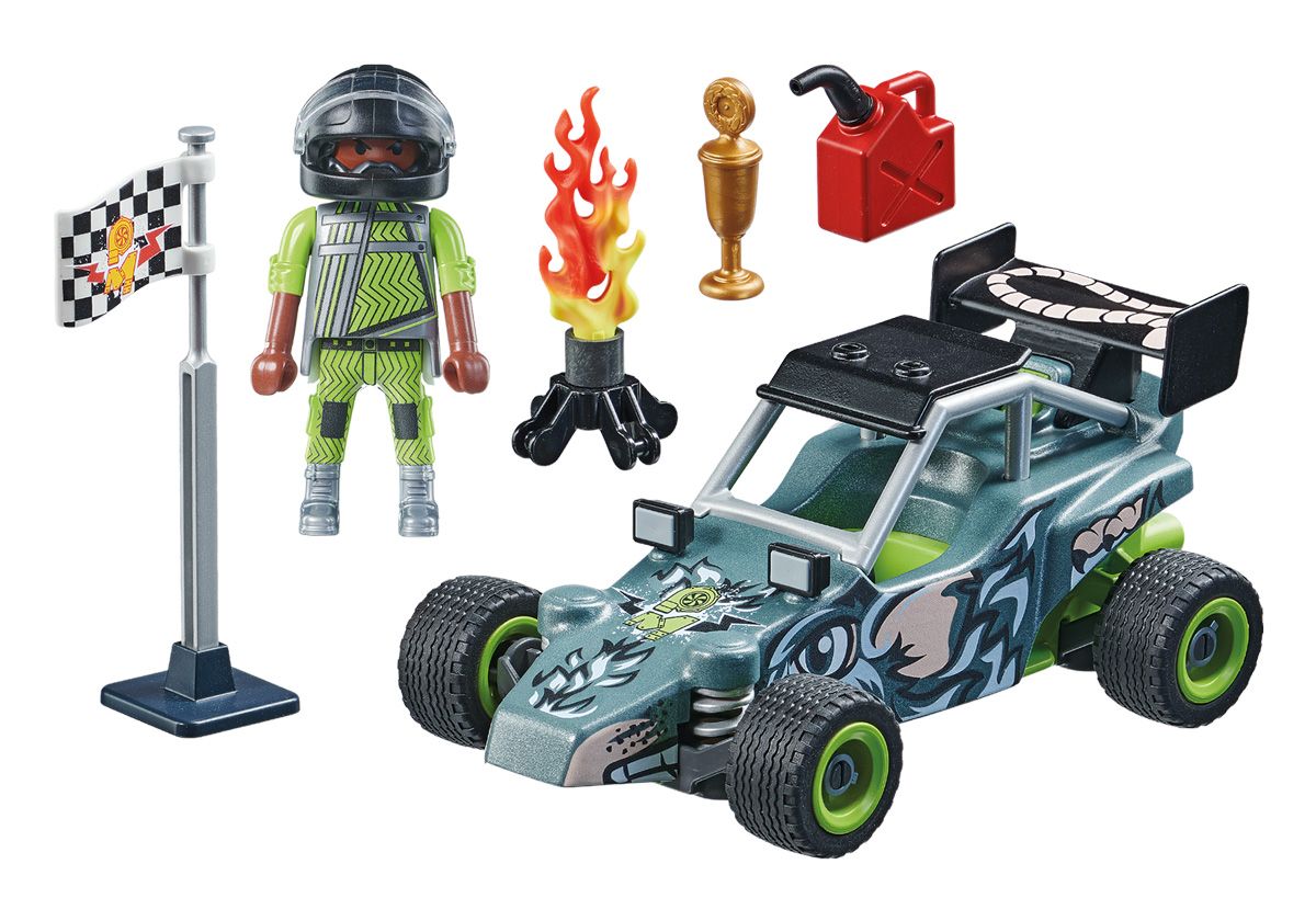 Playmobil Stuntshow 71044 - Cascadeur Et Buggy - Promo Pack - 3