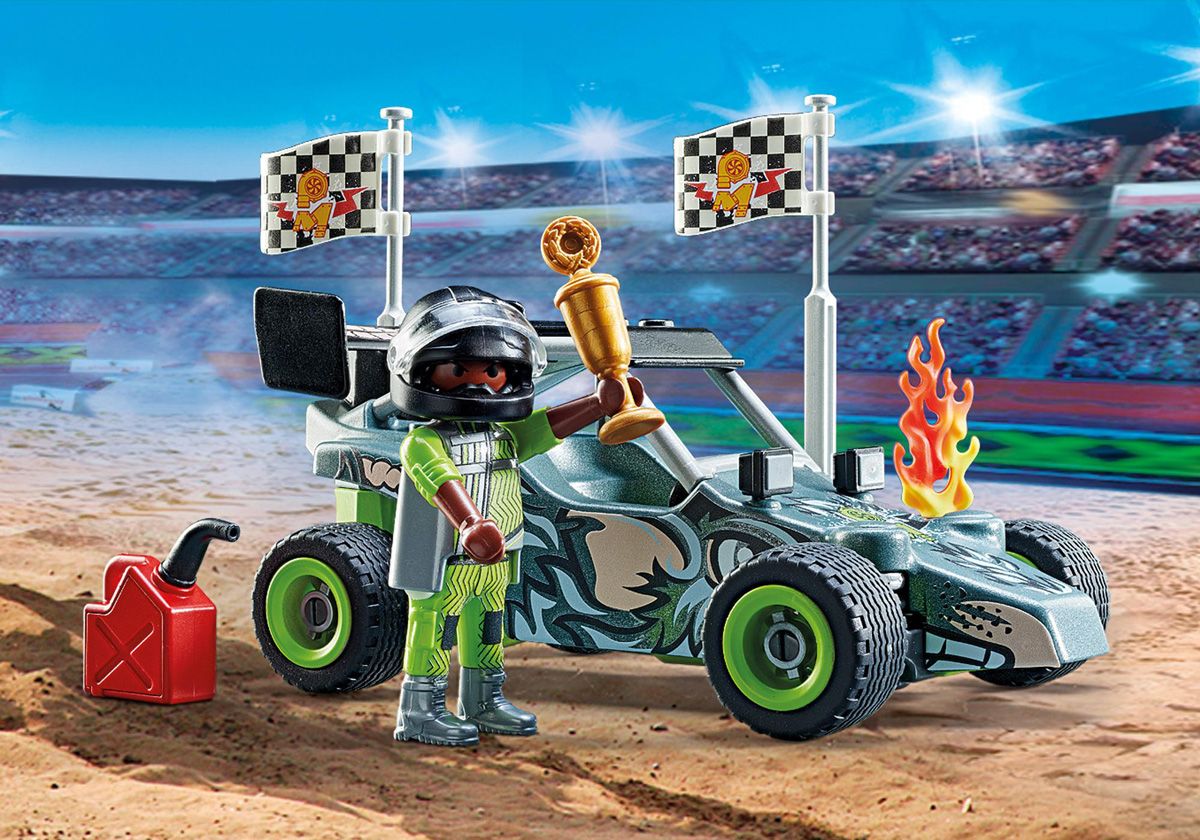 Playmobil Stuntshow 71044 - Cascadeur Et Buggy - Promo Pack - 4