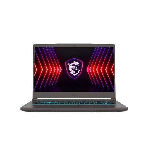 MSI Thin A15 B7VF-253FR AMD Ryzen¿ 5 7535HS Ordinateur portable 39,6 cm (15.6") Full HD 16 Go DDR5-SDRAM 512 Go SSD NVIDIA GeForce RTX 4060 Wi-Fi 6E (802.11ax) Windows 11 Home Gris