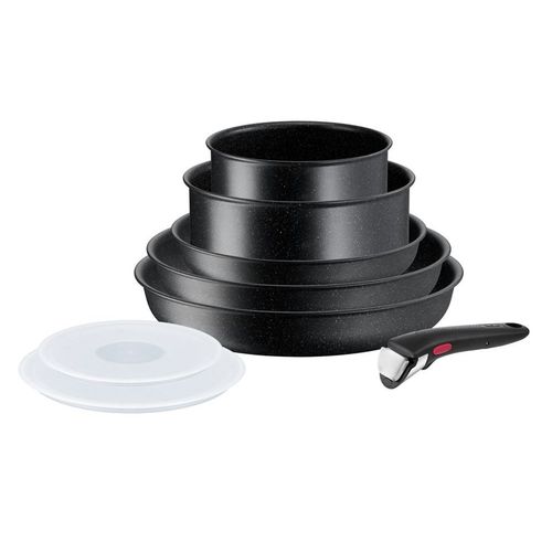 Casserolerie Tefal Ingenio Black Stone Set 8 Pieces L3999502