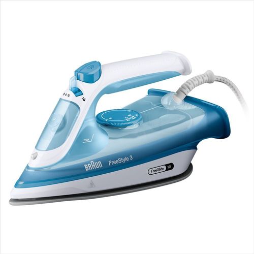 FER Vapeur Braun FI3144 BL Freestyle 3 - Puissance 2400 W - Semelle Superceramic - ÉServoir D'EAU 270 ML - Vapeur Constante 45