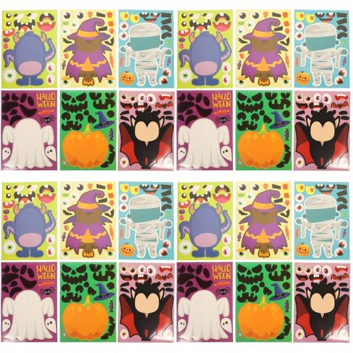 96 Feuilles D'autocollants D'halloween De Puzzle D'halloween