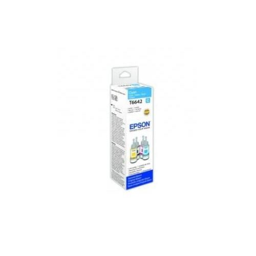 Epson T6642 - 70 ml - cyan - original - recharge d'encre - pour EcoTank ET-14000, ET-16500, ET-2500, ET-2550, ET-2600, ET-2650, ET-3600, ET-4500, ET-4550