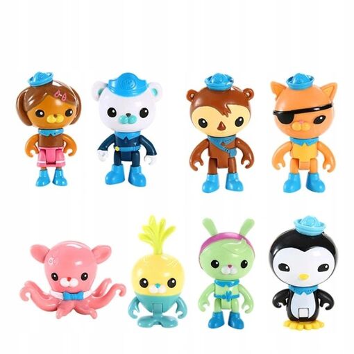 Ensemble Des Octonautes 8 Pcs Figures Base Jouet - 2