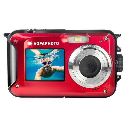 Appareil photo Compact AgfaPhoto Realishot WP8000 Rouge compact - 8.0 MP / 24.0 MP (interpolé) - 2.7K - sous-marin jusqu'à 3 m - rouge