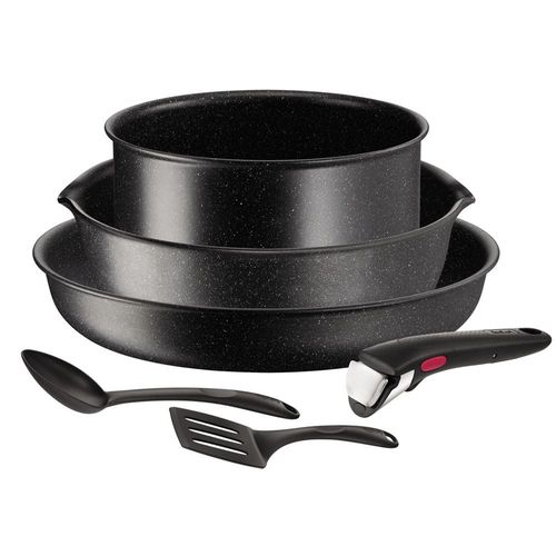 Casserolerie Tefal Set 6 Pieces Ingenio Black Stone