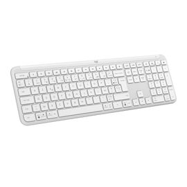 Logitech Signature Slim K950 - Clavier - 100% - full size - sans fil - Bluetooth 5.1 LE - AZERTY - Français - blanc cassé