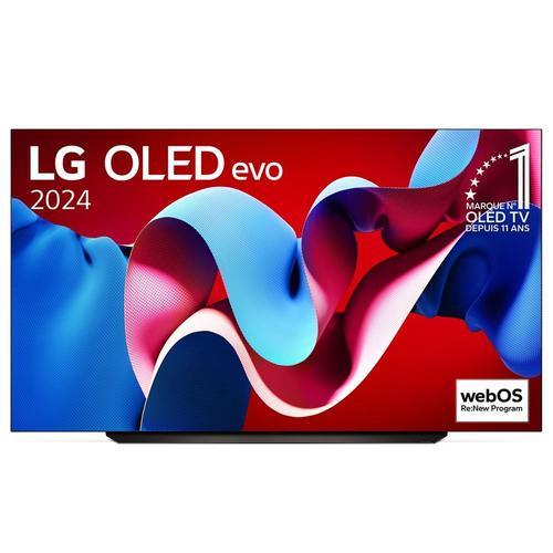 TV OLED Evo LG OLED83C4 210 cm 4K UHD Smart TV 2024 Noir et Brun