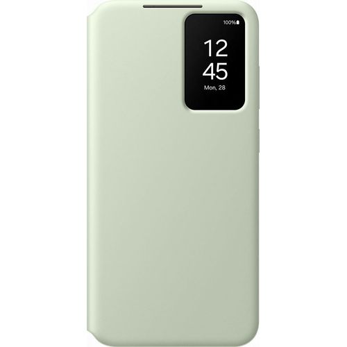 Coque Et Étui Téléphone Mobile Samsung Etui Smart View Avec Porte-Carte Pour Galaxy S24+ Vert Clair
