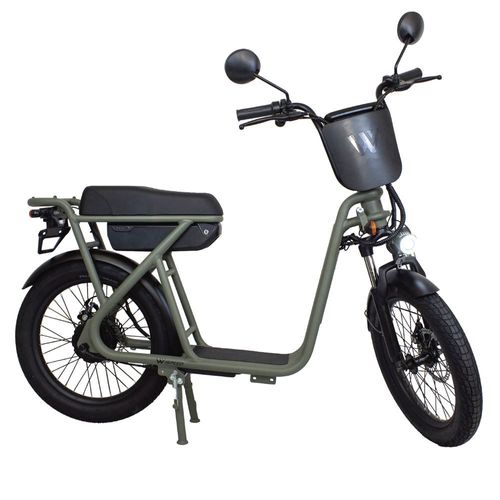 Draisienne Électrique Wispeed Cyclomobile Léger Homologué Route 20" 36v14ah Kaki