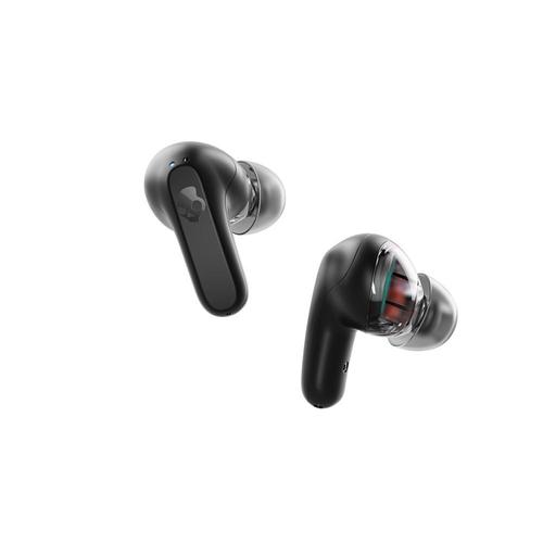 Skullcandy Rail - Écouteurs sans fil avec micro - intra-auriculaire - Bluetooth - noir brut