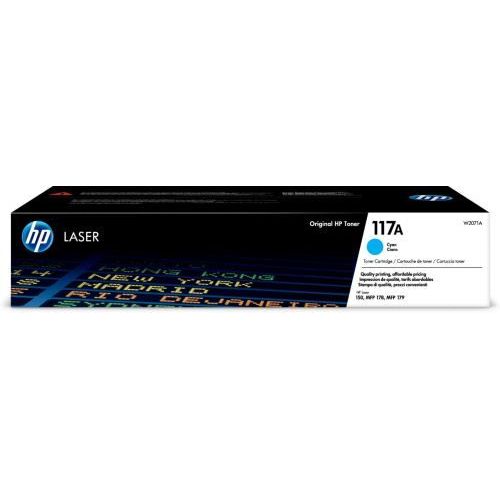 Cartouche de Toner Cyan Authentique HP 117A W2071A pour Laser 150 / HP Laser MFP 178/179