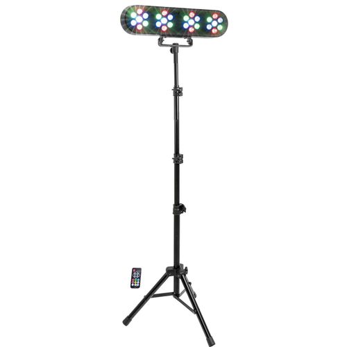 Ensemble de 4 par a led avec support et telecommande