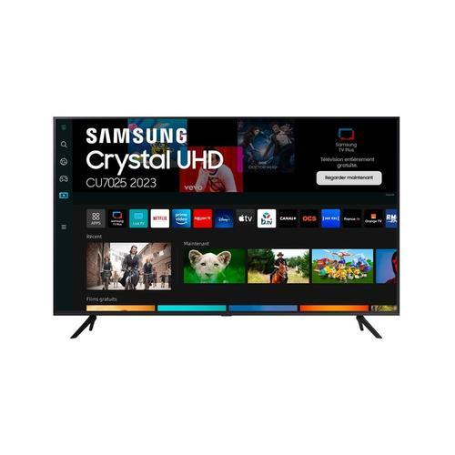 TV 50" Samsung Crystal 50CU7025 125 cm 4K UHD Smart TV Noir 2023