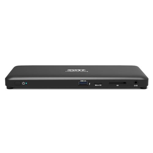 PORT connect Professional Docking OFFICE - Station d'accueil - USB-C 3.1 Gen 2 - 2 x DP, HDMI - 1GbE - 130 Watt - Europe