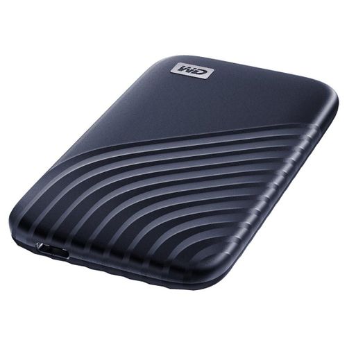 WD My Passport SSD WDBAGF0010BBL - SSD - chiffré - 1 To - externe (portable) - USB 3.2 Gen 2 (USB-C connecteur) - AES 256 bits - bleu nuit