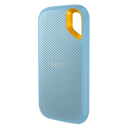 SanDisk Extreme - SSD - chiffré - 1 To - externe (portable) - USB 3.2 Gen 2 (USB-C connecteur) - AES 256 bits - bleu ciel