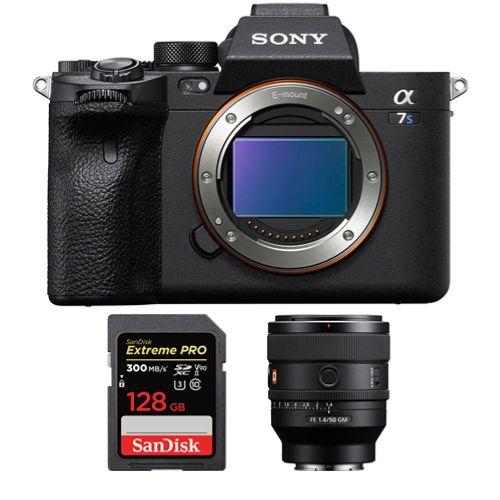 Appareil photo Sony Alpha A7S III + FE 50mm f1.4 GM + SanDisk 128 Go Extreme Pro SDXC UHS-II U3 300 Mo/s