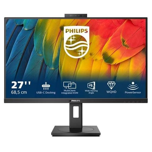 Philips 27B1U5601H - 5000 Series - écran LED - USB - 27" - 2560 x 1440 QHD @ 75 Hz - IPS - 350 cd/m² - 1000:1 - 4 ms - HDMI, DisplayPort, USB-C - haut-parleurs - noir