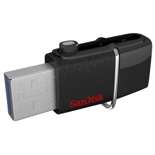 SanDisk Ultra Dual - Clé USB - 256 Go - USB 3.0 / micro USB - noir