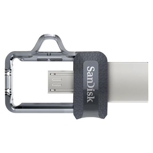 SanDisk Ultra Dual M3.0 - Clé USB - 256 Go - USB 3.0 / micro USB