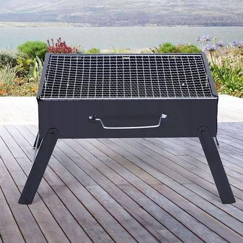 Barbecue a charbon de bois en acier inoxydable pour l'extérieur