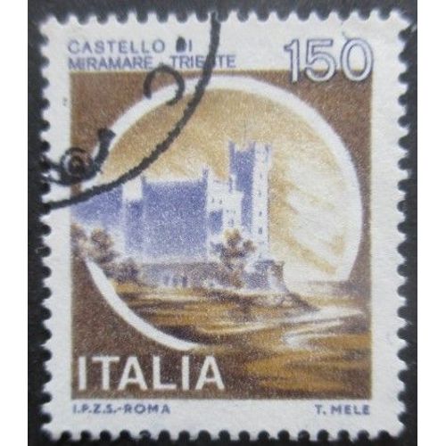 Italie N°1442 Chateau Oblitéré