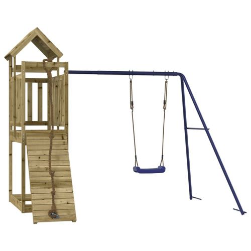 Vidaxl Aire De Jeux D'extérieur Bois De Pin Imprégné